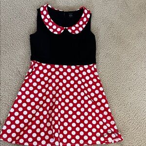 Disney Red & White Polka Dot Minnie Mouse Dress
